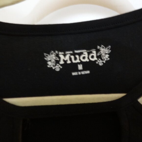 mudd black keyhole top addams family style M - Picture 5 of 5